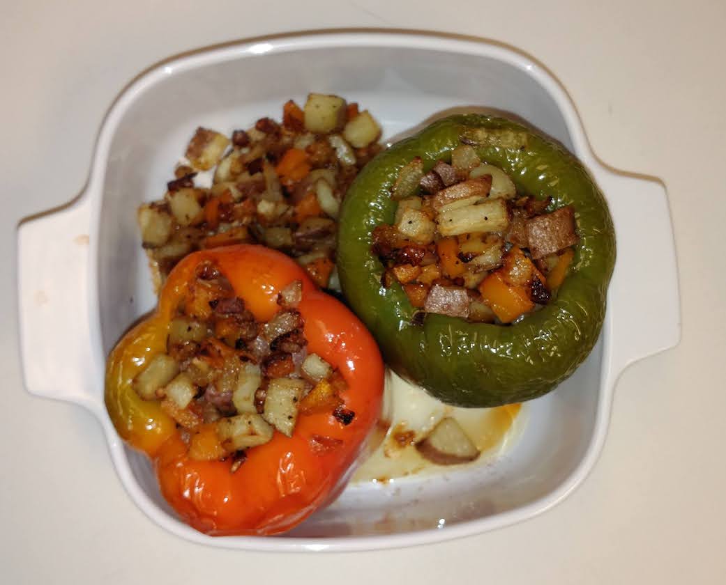 peppers just out of oven